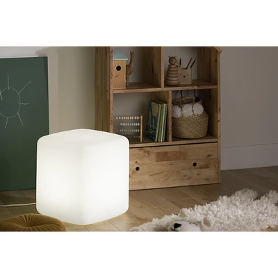 Sweedi Lighted Kids Stool White by South Shore Furniture