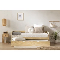 Lit jumeau gigogne Sweedi en bois massif naturel par South Shore Furniture