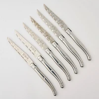 Jean Dubost Laguiole Damas Decors Knives, Set of 6 