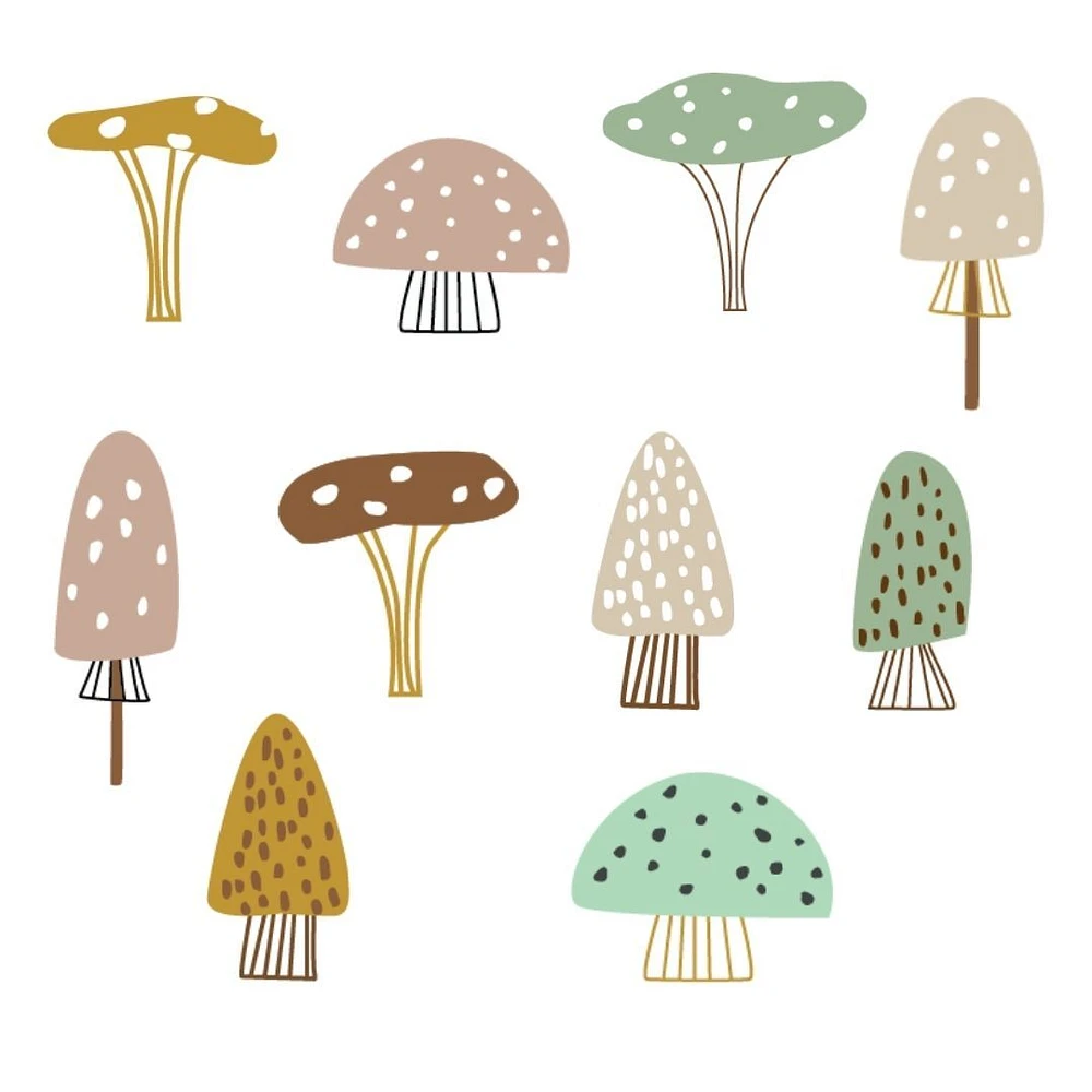 Mushroom wall decals