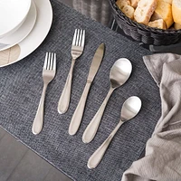 Cilano 20-Piece Flatware Set by David Shaw – Satin Finish