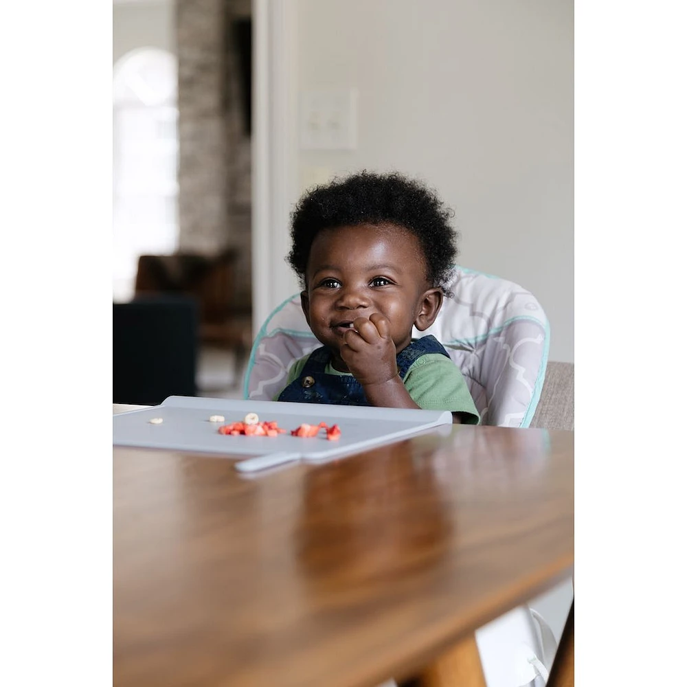 Le Napperon de Table pour Bébé « Tyke » Gris Ardoise avec Ventouses