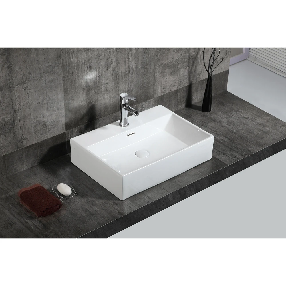 Zarek Above-Counter Ceramic Basin