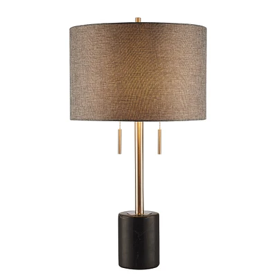 Carrara Table Lamp with Marble Base