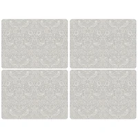 Set of 4 Pure Morris Strawberry Thief Placemats by Pimpernel