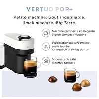 Breville Nespresso Vertuo POP+ Espresso & Coffee Machine - Coconut White