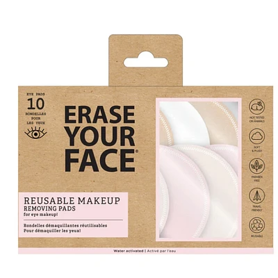 Erase Your Face Reusable Makeup Removing Pads 10 Pack