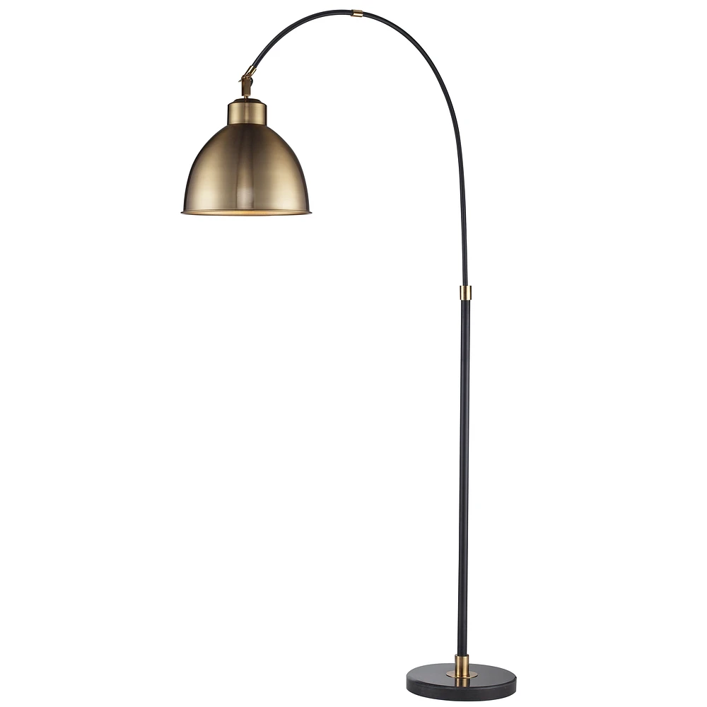 Savannah Arched Floor Lamp with Metal Shade