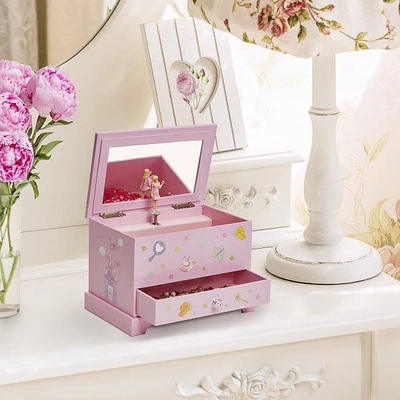 Mele and Co Kerri Musical Fairy Jewellery Box - Pink