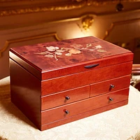 Mele and Co Fairhaven Finish Wooden Jewellery Box - Walnut