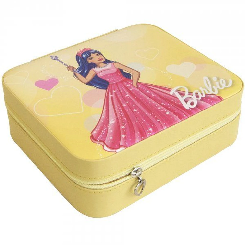 Mele and Co Barbie Heart Vegan Leather Jewellery Case