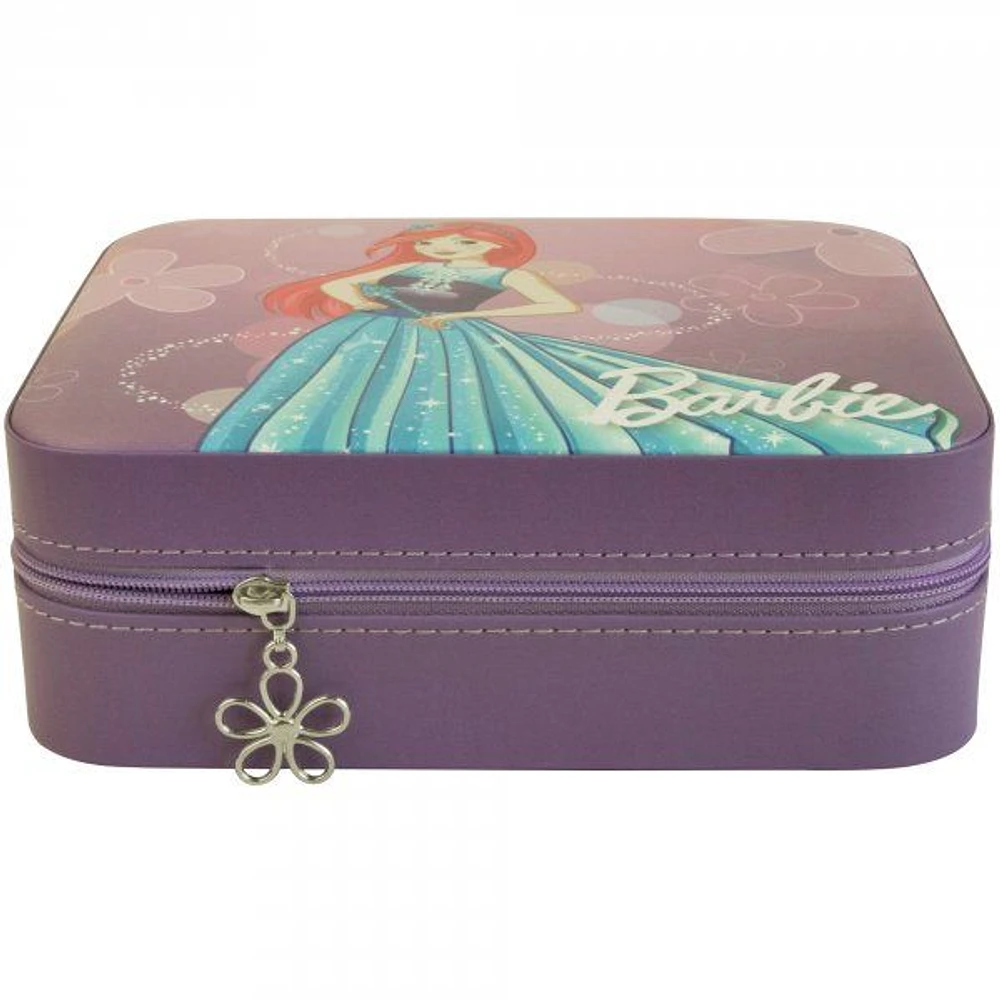 Mele and Co Barbie Flower Vegan Leather Jewellery Case