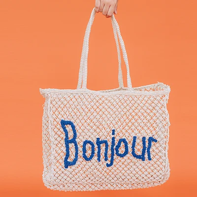 Bonjour Beach Tote