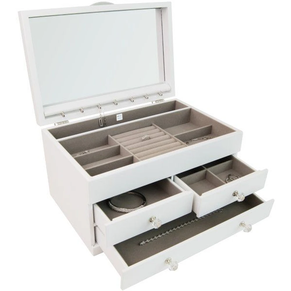 Mele and Co Fairhaven Jewellery Box in White