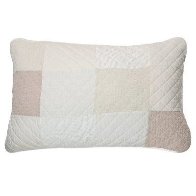 Brunelli couvre-oreiller en patchwork - Meringue