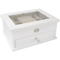 Mele and Co Mini Lili Glass Top Jewellery Box