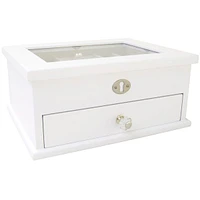 Mele and Co Mini Lili Glass Top Jewellery Box