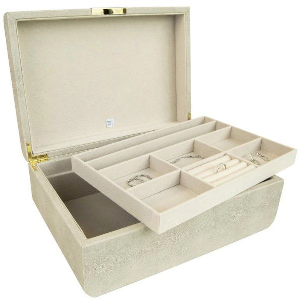 Mele and Co Rebecca Jewellery Box in Cream