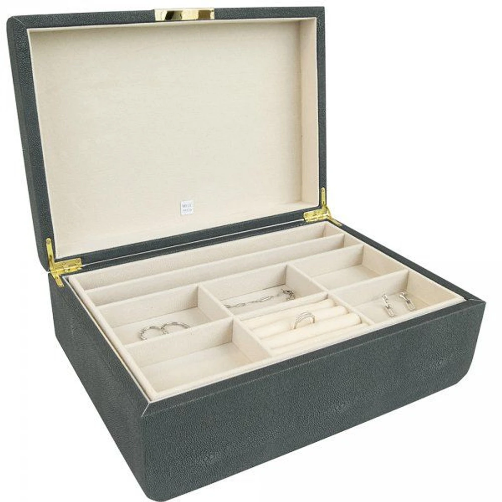 Mele and Co Rebecca Jewellery Box in Dove Grey