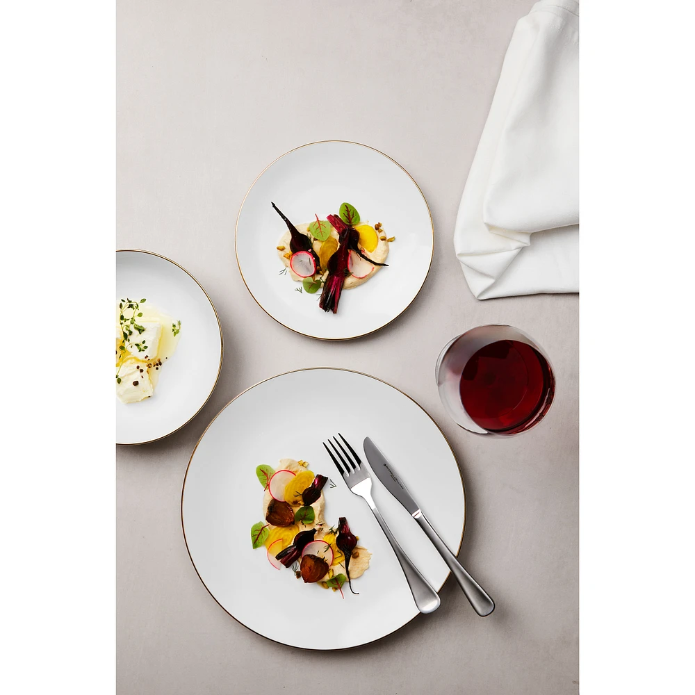 Maxwell & Williams White Gold 12-Piece Coupe Dinner Set