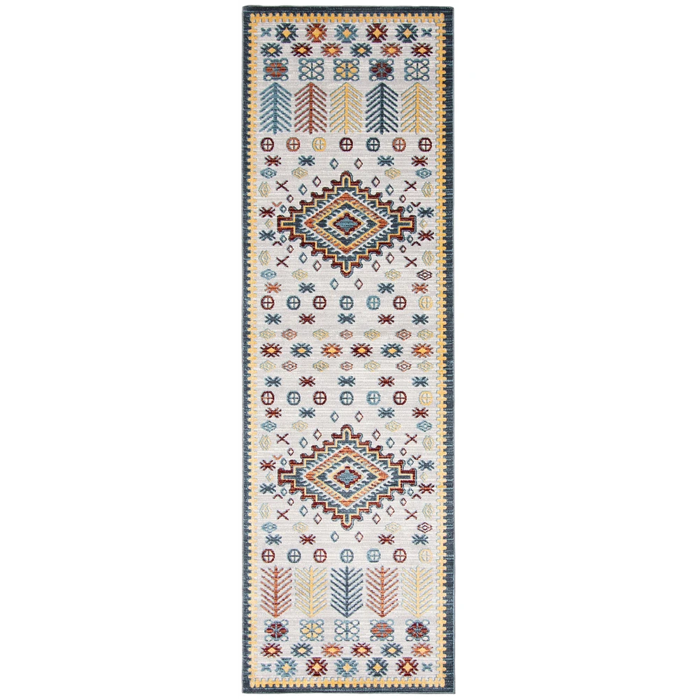 Aqua Gypsy Contemporary Area Rug