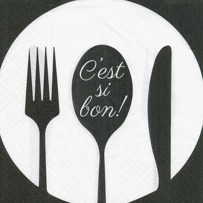 Lunch Napkin "C'Est Si Bon!"  by Attitude