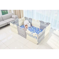 Melange Grey Playpen