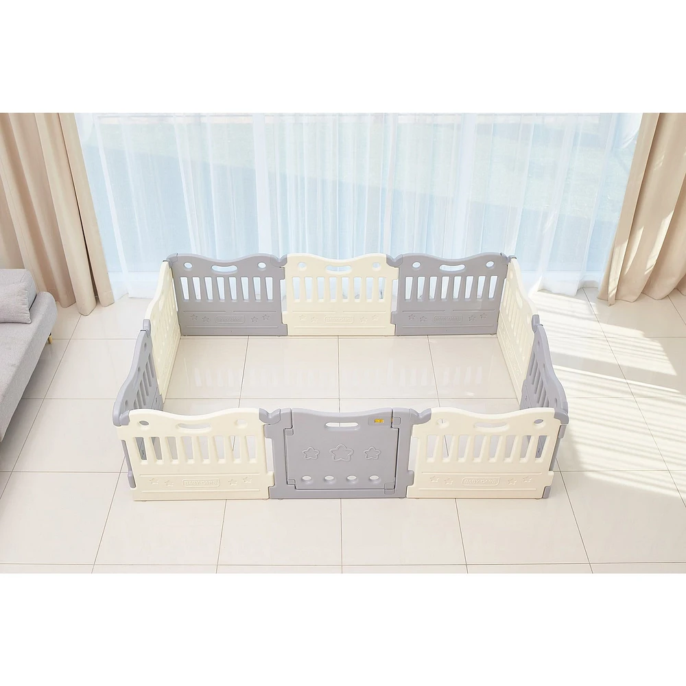 Melange Grey Playpen