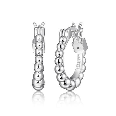 Boucles d'oreilles ELLE « Gradual Bead  » en argent sterling