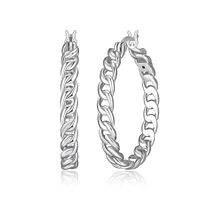 Boucles d'oreilles ELLE « Link » en argent sterling