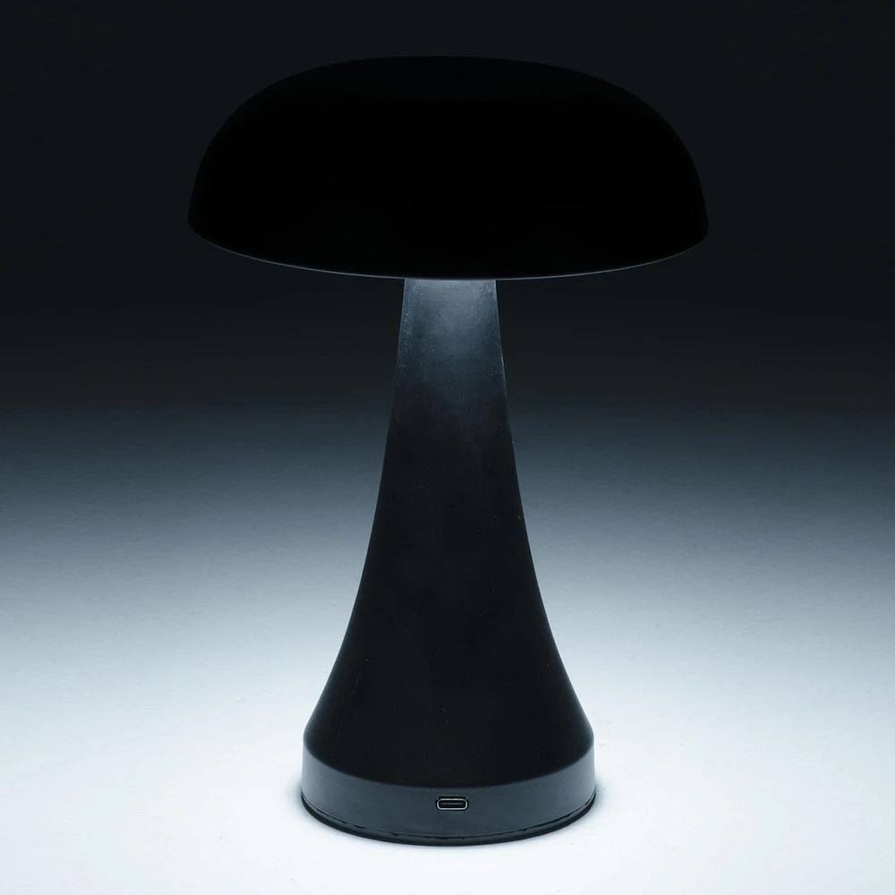 MUSHROOM LED USB Table Lamp - Black