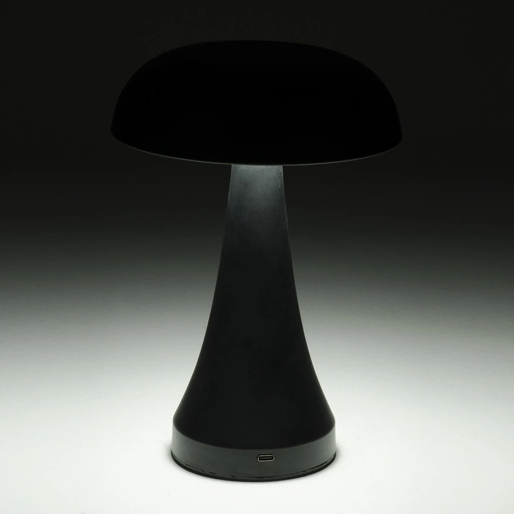 MUSHROOM LED USB Table Lamp - Black