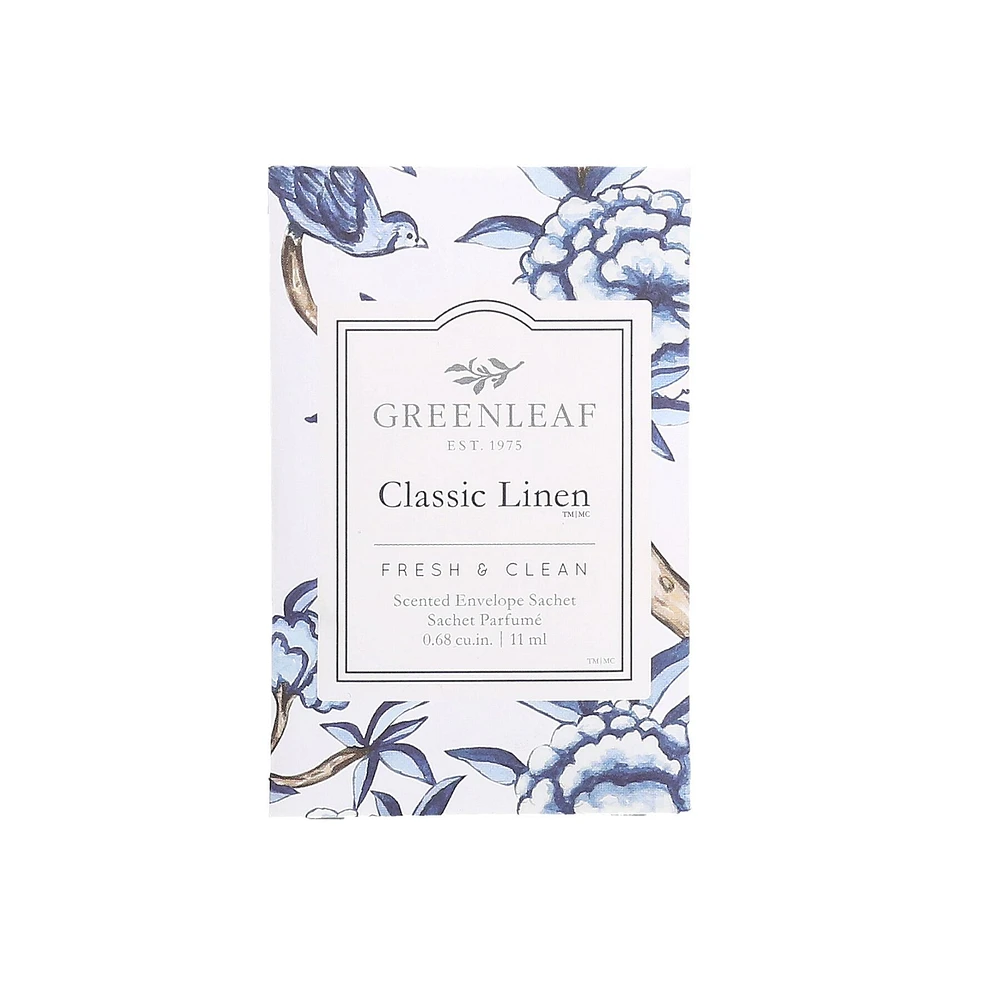 Small Classic Linen Scented Sachet by Greenleaf