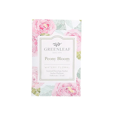 Petit sachet parfumé au floraison de pivoines par Greenleaf