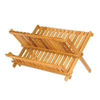 Danesco Folding Bamboo Dish Rack