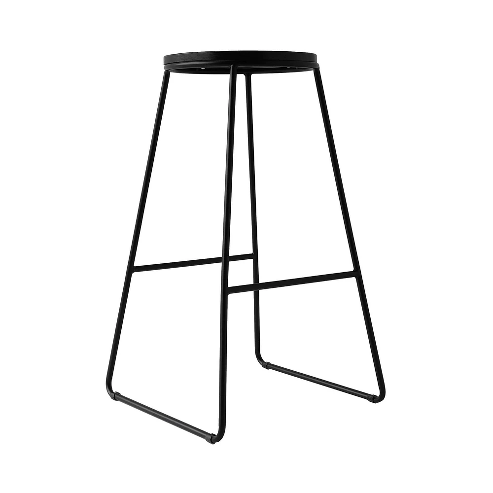 Set of 7 Muskoka Black Counter Stool by Haute Deco