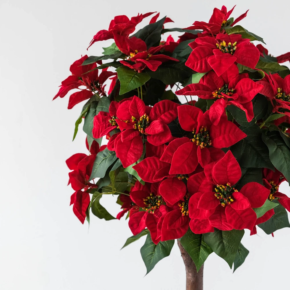 Poinsettia Tree 150cm by Haute Deco