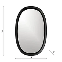 Miroir oval « Home » par Haute Deco