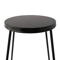 Ensemble de 7 tabourets de comptoir noirs « Muskoka » par Haute Deco