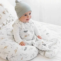 Chapeaux et mitaines en bambou, ensemble de 4 - Mousse et charbon
