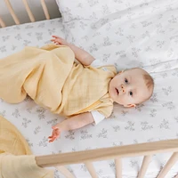 4-Piece Crib Bedding Set - Leaves