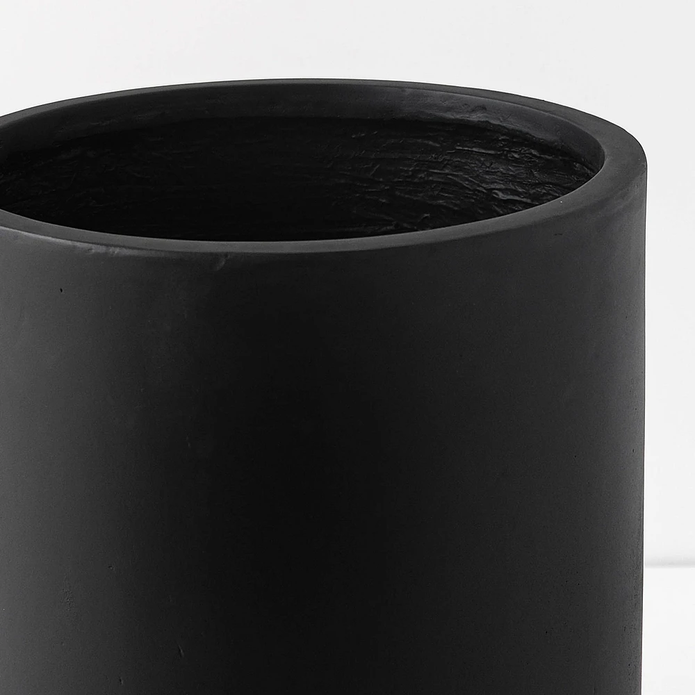 Barron Large Black Planter by Haute Deco