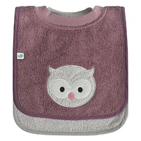 Serviette à capuchon et petits bavoirs - Hibou