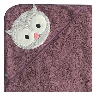 Serviette à capuchon et petits bavoirs - Hibou