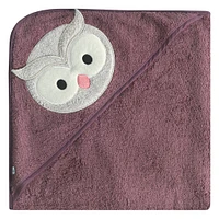 Serviette à capuchon et petits bavoirs - Hibou