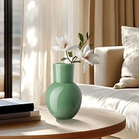 Opaque Flared Ball Glass Vase 6