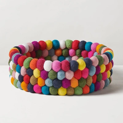 Torre & Tagus Wool Decor Bowl - Multicoloured, 9"