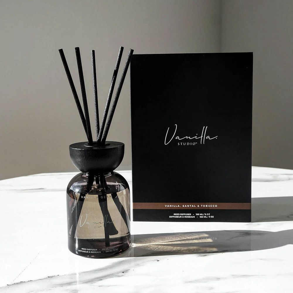 Vanilla, Santal & Tobacco Reed Diffuser by Haute Deco