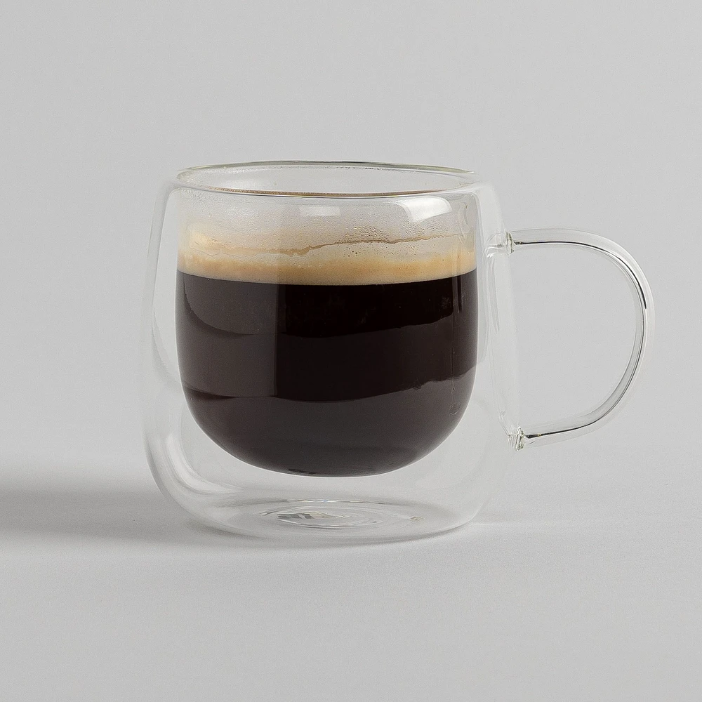 LC Studio Gusto Caffè Verres à café à double paroi, ensemble de 2 - 300 ml