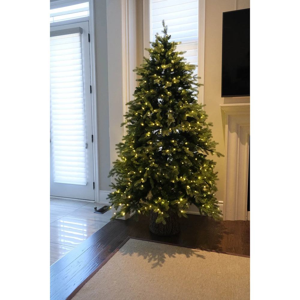 Fraser Fir Pre-Lit Christmas Tree 7.5' by Haute Deco